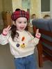 Suéter Infantil 2026 Outono/Inverno Novo Estilo Coreano Fashionável Pulôver de Bebê Suéter de Tricô Top Espesso Infantil