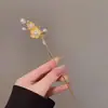 Acessórios de Cabelo Hanfu Estilo Antigo, Grampos de Cabelo Versáteis de Liga Metálica com Franjas Retrô, Enfeites para Coques, Grampos de Cabelo Estilo Chinês Novo para Atacado