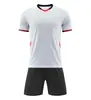 Novos uniformes de futebol feitos sob medida para comércio exterior, respiráveis e de secagem rápida, conjunto de manga curta xadrez pequeno semi-brilhante, camisa para competição e treino