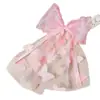 Pinza para el pelo de color liso con lazo para niña, estilo mariposa de malla con cinta, pinza para el pelo de princesa medio recogida, nuevo estilo 2026