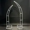 Marco de Mariposa de Hierro Forma de Corazón Arco de Luna Soporte de Tablero Kt Decoración para Hotel Boda Fiesta de Cumpleaños Adornos de Exhibición
