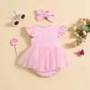 Vestido de Malla Dulce sin Mangas de Verano para Niña con Estampado de Letras "Hija de Papá", Conjunto de Vestido tipo Mameluco de Dos Piezas