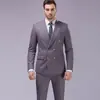 Conjunto de terno para casamento masculino, vestido de noite, banquete de negócios, smoking com lapela xale, terno para mestre de cerimônias de palco, terno masculino plus size