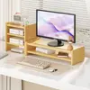 Elevador de Monitor para Computadora de Escritorio Estante para Escritorio de Oficina Estante de Almacenamiento para Escritorio Soporte Elevador para Laptop en Escritorio