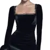 Estación Independiente de Comercio Exterior Europeo y Americano Amazon Transfronterizo Vestido Largo de Encaje Elegante con Abertura para Mujer