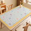 Mantel, lavable, a prueba de aceite, impermeable, resistente al calor, tapete de mesa de vidrio blando de PVC, lujo ligero, tacto de alta gama, tapete para mesa de comedor, mantel para mesa de café