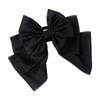 Princesa em fuga laço preto fita acessórios para cabelo francês elegante grampo de cabelo feminino cabeça alta rabo de cavalo grampo de cabelo grampo de cabelo