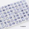 Dongzhou Cristal Vidrio K9 Broca Accesorios para Joyería DIY Broca de Fondo Puntiagudo Rectangular Octagonal Broca para Uñas de Color Fabricantes Venta al por Mayor