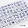 Rinestones Brillantes para Uñas Dongzhou 8*6MM Rectangulares Octagonales de Fondo Puntiagudo Rinestones Accesorios para Aretes DIY Nuevos Rinestones de Cristal K9