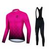 Nova camisa de ciclismo 2023 manga longa com fleece, traje de ciclismo fino, equipamento para ciclismo de estrada e mountain bike