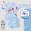2026 Nuevo Traje de Baño Kpop Demon Slayer para Niñas Traje de Baño Infantil de Secado Rápido de Dos Piezas Moderno para Niños Mayores