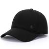 Gorra de béisbol para hombre de mediana edad, nueva, de lana gruesa y cálida de invierno, de algodón, resistente al viento y con protección para los oídos.