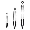 Pinza para barbacoa de tres piezas para el hogar, pinza para alimentos de silicona de acero inoxidable para cocina, pinza para barbacoa de carne, pinza para hornear pan