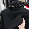 Suéter cruzado para hombre, cuello redondo, casual otoño/invierno, engrosado para abrigar, tejido de alta calidad, suéter de lana para hombre