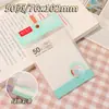 50 Hojas de Notas Adhesivas Transparentes Esmeriladas Tiras Adhesivas de Color Fluorescente para Mascotas Notas Adhesivas para Estudiantes Papel Adhesivo Notas Adhesivas Reutilizables Notas de Memo