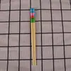 Palillos de Bambú para Niños con Estampado de Dibujos Animados, Adecuados para Edades 3-6, Vajilla de Guardería, Palillos de Entrenamiento para Bebés, 18cm, Estilo Chino