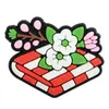 Amuletos para Zuecos Estilo Pastoral: Oveja Linda, Cesta de Flores, Mariposa Hebilla Decorativa de Goma Suave, Accesorios de Hebilla para Zapatos con Temática de Jardín
