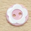 Botones de resina de colores mixtos para decoración de cárdigan de ropa, accesorios para ropa de muñecas DIY, adornos de cuentas, botones de dos agujeros