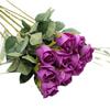 Ramo de Rosas de Montaña de Nieve de Simulación Florero para el Hogar Arte Floral Decoración de Mesa Flor Artificial Flor de Tela de Seda Capullo de Rosa Rosa Individual