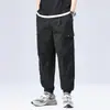 Novas Calças Casuais Largas de Verão 2026 para Homens com Múltiplos Bolsos, Calças Jogger Cargo Estilo High Street Americano, Calças Jogger de Marca Tendência