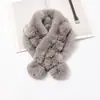 [Doble bola 12 bolas] Versión coreana de bufanda de felpa de imitación de piel de conejo Rex para mujer, bufanda cálida de otoño e invierno para estudiantes, jersey