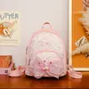 Mochila Infantil Estilo Coreano 2025 Estilo Ocidental Princesa Leve Pequena Bolsa Escolar Mochila de Pu com Lantejoulas para Crianças do Jardim de Infância