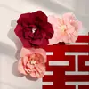 Papel crepé, flor tridimensional, fondo de sala de bodas, decoración de pared, papel floristería, ventana, diseño de fiesta de cumpleaños