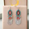 Brincos Versáteis de Alta Qualidade para Mulheres, Brincos de Diamante Retrô Literários, Brincos Boêmios em Camadas Múltiplas, Fornecimento Atacado