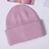 Novo Chapéu de Malha Quente para Outono e Inverno Cor Lisa Caxemira À Prova de Vento e Frio Chapéu de Lã Venda Direta do Fabricante Produção de Logo do Chapéu