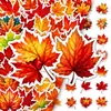 Hojas de arce caídas, atmósfera artística, pegatinas frescas, decoraciones creativas para manualidades, graffiti, pegatinas populares para diario