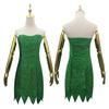 Fantasia de Halloween, elfo, fada, cosplay, traje maravilhoso, fada, Sininho, vestido verde