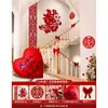 Decoración de Pared de Escalera de Boda para Hombres y Mujeres, Pasamanos de Boda, Diseño de Pared de Fondo con Palabras Felices, Ambiente de Patio Arte Latte