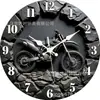 Reloj de Pared de Madera Más Vendido Transfronterizo, Estilo Industrial Retro, Reloj Decorativo, Reloj Silencioso Creativo Personalizado para Sala de Estar y Dormitorio