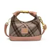 Diseño de Nicho Bolso de Dumpling de Moda para Mujer Otoño 2025 Nuevo Estilo Estampado de Leopardo Lujo Accesible Color de Contraste Bolso de Hombro Único Cruzado