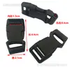 Hebilla de 15 mm Hebilla de Nailon Macho y Hembra Hebilla Universal para Equipaje Mochila Arnés para Mascotas Hebilla Resistente al Desgaste Reforzada Equipo para Exteriores