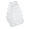 Caja cuadrada transfronteriza para tapones de oídos, joyero, piezas, equipo de pesca, caja de plástico transparente, embalaje de PVC