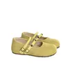Nuevas Pantuflas Birkenstock Mary Jane de Doble Hebilla 2026 para Mujer, Otoño, Cuña que Aumenta la Altura, Punta Cerrada, Slip-On, Zapatos Perezosos