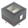 Directo de fábrica 2 cajas de reloj caja de almacenamiento de relojes caja de embalaje de reloj caja de cuero 2 cajas de almacenamiento multifunción
