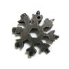 Tarjeta de Herramienta Copo de Nieve Octagonal 18 en 1 Llave Multifunción de Acero Inoxidable de 8 Esquinas Hexagonales Tipo Multicorner Portátil Práctico