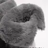 Botas de Nieve Grises de Caña Alta para Mujer 2025 Invierno Nuevo Suela Gruesa Forradas de Felpa Espesadas de Media Caña Botas de Algodón de Nieve y Zapatos de Algodón