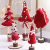 Decoraciones de Árbol de Navidad de Fieltro de Lana Más Vendidas de Amazon, Mini Decoraciones de Árbol de Navidad para Ventanas de Hotel durante la Navidad