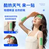 Parche Refrescante de Menta y Panax Notoginseng, Parche de Hielo Refrescante para Verano, Compresa Fría para Entrenamiento Militar al Aire Libre de Estudiantes, Parche Refrescante Portátil para Reducir la Fiebre