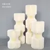 Soporte de exhibición de columna romana, columna plegable para bodas, mesa de postres, columna blanca, suministros de decoración para escenas de cumpleaños de papel