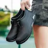 Em Estoque DropshippingBotas de Chuva Baixas Femininas Sola Grossa Resistente ao Desgaste Antiderrapante Impermeável Cozinha Lavagem de Carro Obra Botas de Borracha Calçados Aquáticos