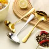 Cuchara de Acero Inoxidable 304 Espesada Cuchara para Comer Casera Cuchara de Pico de Pato Sopa Cuchara de Postre Creativa de Aspecto Elegante Cuchara Popular