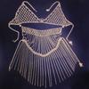 Nuevos accesorios europeos y americanos, cadena corporal de una pieza de malla sexy para fiesta de noche, cadena de pecho de bikini, cadena corporal femenina 06