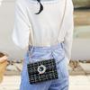 Dropshipping 2026 Bolso Cuadrado Pequeño de Lana Estilo Nuevo Japonés y Coreano Bolso de Cadena Versátil de Hombro Cruzado de Moda para Mujer