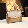 Nuevo Bolso Mamá de Lujo 2026 con Patrón de Cocodrilo en Piel Genuina, Bolso de Hombro Elegante y con Estilo para Mujeres de Mediana Edad, Bolso de Mano con Forma de Concha