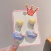 Brincos Infantis Sem Furo, Presilhas de Orelha Sem Dor para Meninas, Joias Fofas de Desenho Animado, Brincos de Princesa, Acessórios Pendurados para Orelha de Bebê