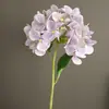 Nuevo producto transfronterizo: Flores Artificiales de Fieltro Realistas de Hortensia para Boda, Hogar y Decoración de Ventanas; Hortensias 3D al por mayor